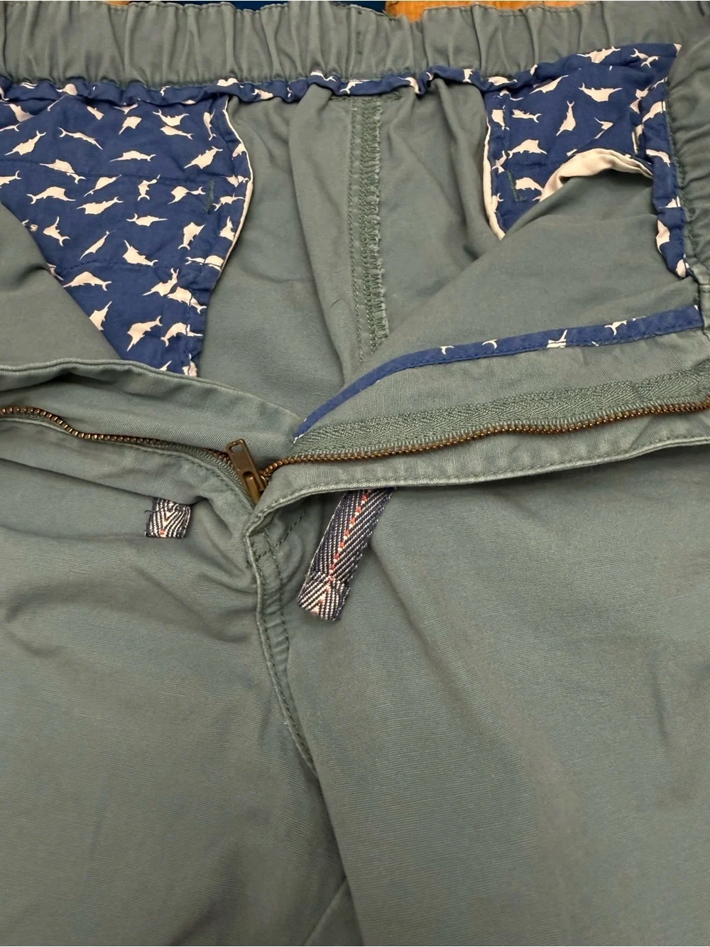 Tommy Bahama Cargo Shorts XL Blue Drawstring Island Casual Coastal - Picture 7 of 13